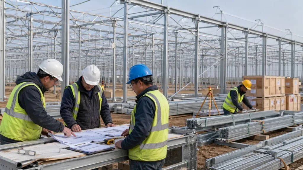 greenhouse packing list and BOM for commercial greenhouse structures