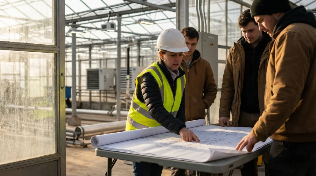 greenhouse structure epc site coordination