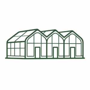 Commercial scale greenhouse icon