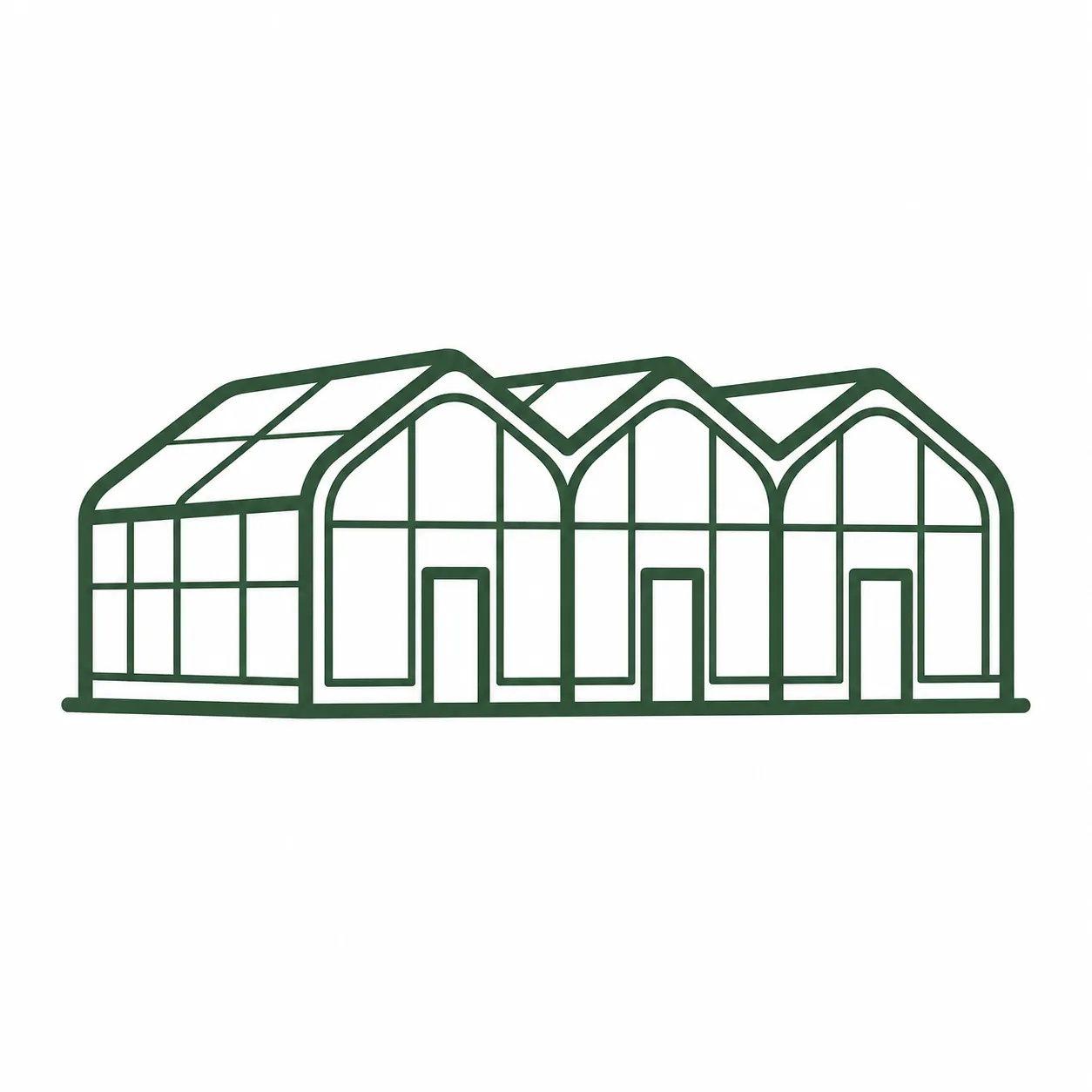 Commercial scale greenhouse icon