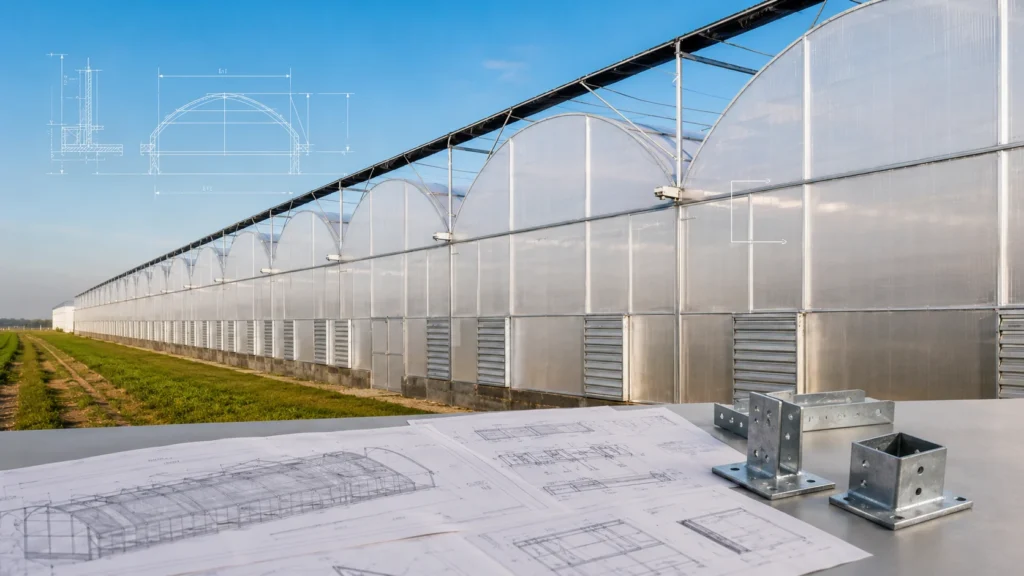 multi span greenhouse supplier engineering evaluation for commercial projects